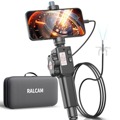 Ralcam Endoscope: 2-Way Articulating Borescope with Light – Front View