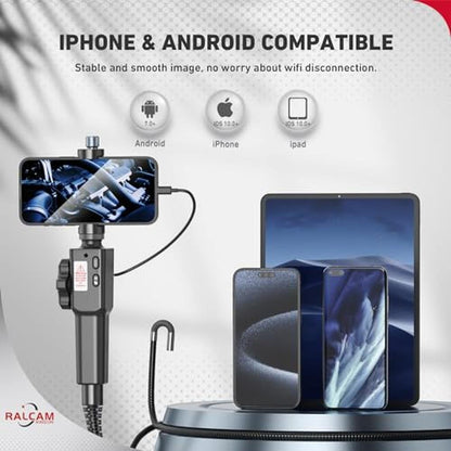 Ralcam Endoscope: 2-Way Articulating Borescope with Light – In Use