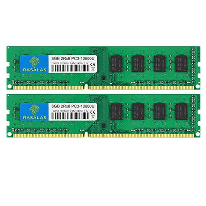 Rasalas 16GB Kit (2x8GB) PC3-10600 DDR3 1333MHz Ram 16GB – Front View