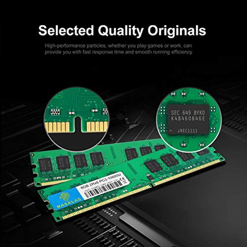 Rasalas 16GB Kit (2x8GB) PC3-10600 DDR3 1333MHz Ram 16GB – Side View