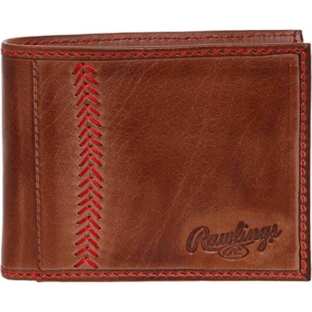 Rawlings Mens Tanned-leather Baseball Stitch Embroidered – Front View