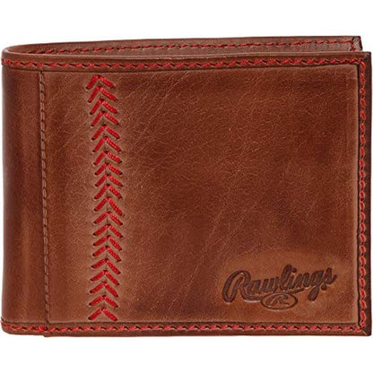 Rawlings Mens Tanned-leather Baseball Stitch Embroidered – Front View