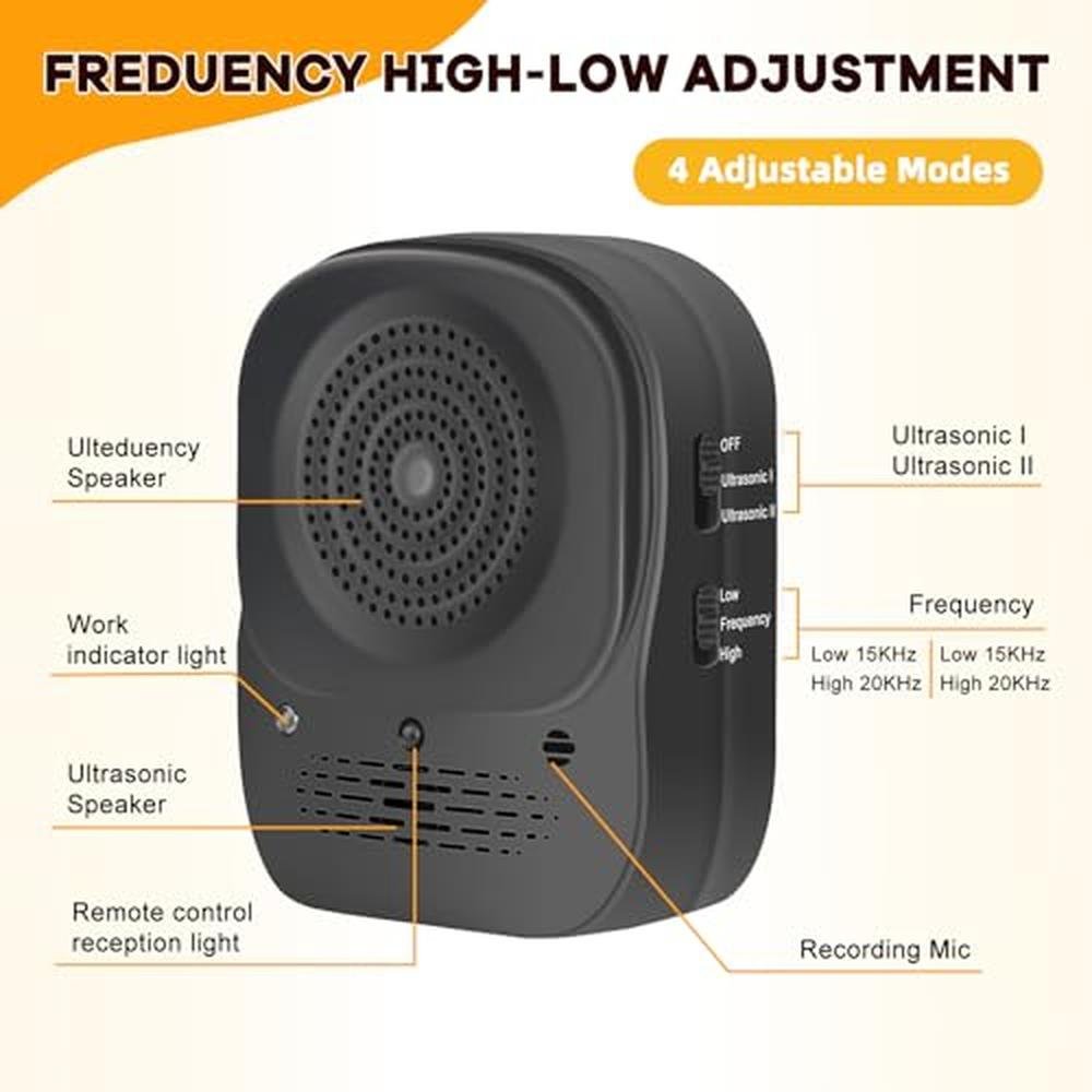 Device Anti Barking: Rechargeable Ultrasonic Dog Bark – Side View