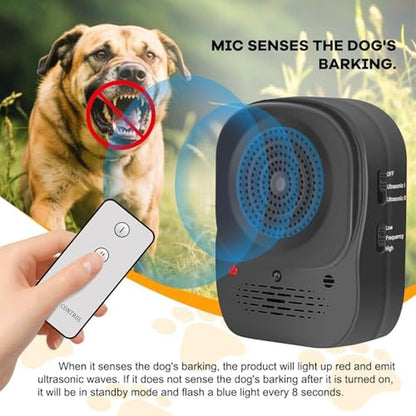 Device Anti Barking: Rechargeable Ultrasonic Dog Bark – In Use