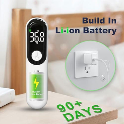 Rechargeable Non-Contact Forehead Thermometer – In Use