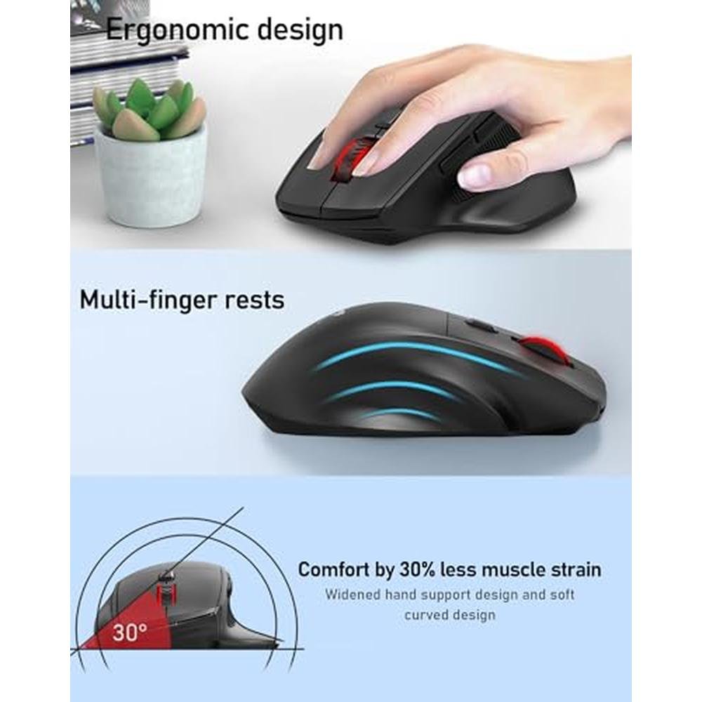 Redragon Big Wireless Mouse for Medium to Large Hands – Close-up Detail