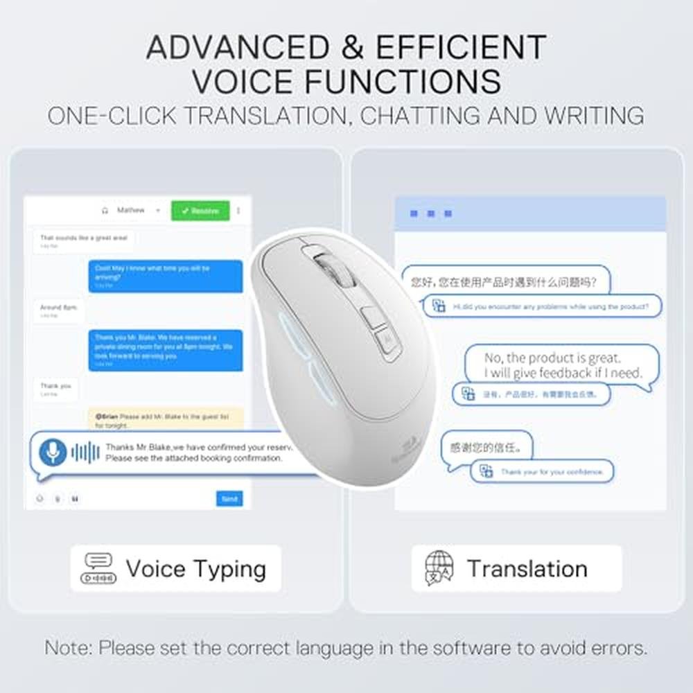 Redragon BM4195 AI Smart Wireless Mouse – Close-up Detail