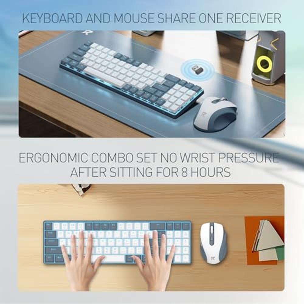 Wireless Keyboard Mouse Combo – In Use