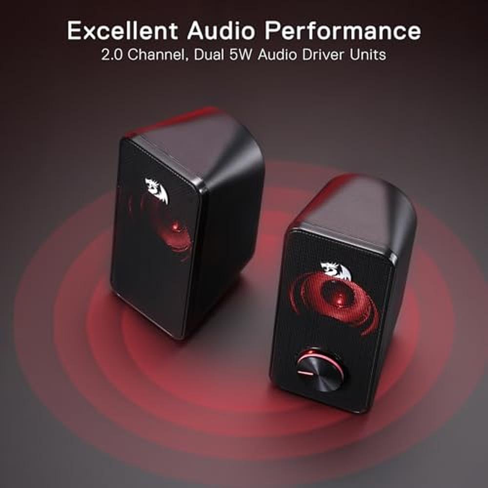 Speaker Redragon: Redragon GS500 Stentor 2.0 Channel Stereo – In Use