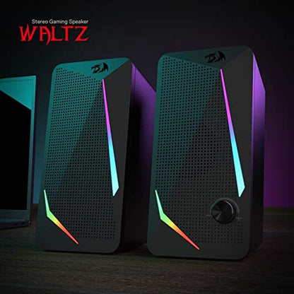 Redragon GS510: Redragon GS510 RGB Desktop Speakers 2.0 – Side View