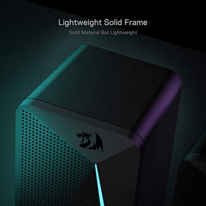 Redragon GS510: Redragon GS510 RGB Desktop Speakers 2.0 – Packaging