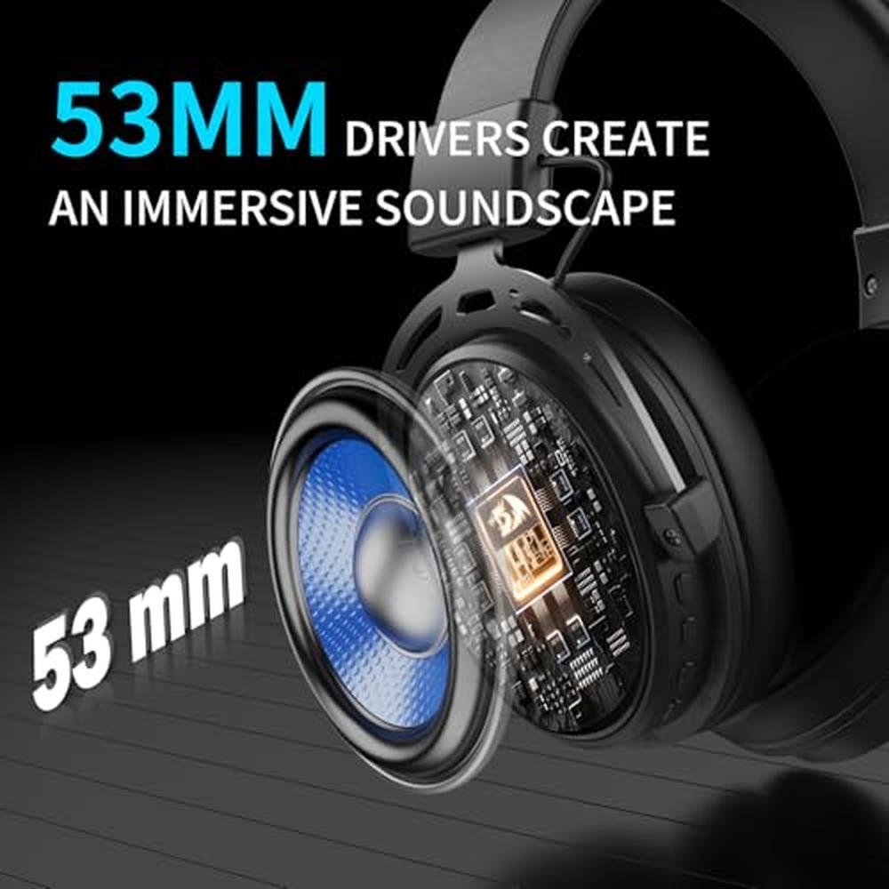 Gaming Headset: Redragon H375 53mm Drivers – Side View