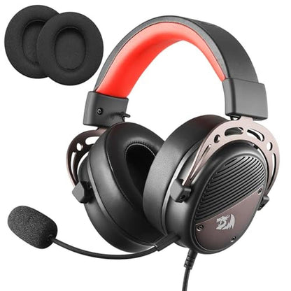 Gaming Headset: Redragon H730 USB Wired 53mm Drivers – Front View