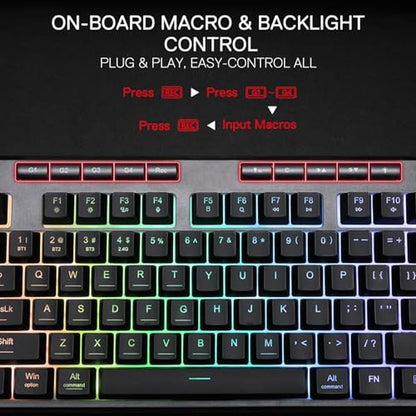 RGB Keyboard: Redragon K516 PRO Shiva TKL Wireless Membrane – In Use