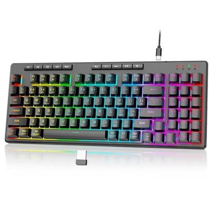 Gaming Keyboard: Redragon K517 Pro Wireless 94 Keys – Front View