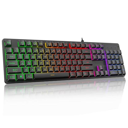 Gaming Keyboard Keys: Redragon K521 Upgrade Rainbow LED – Front View