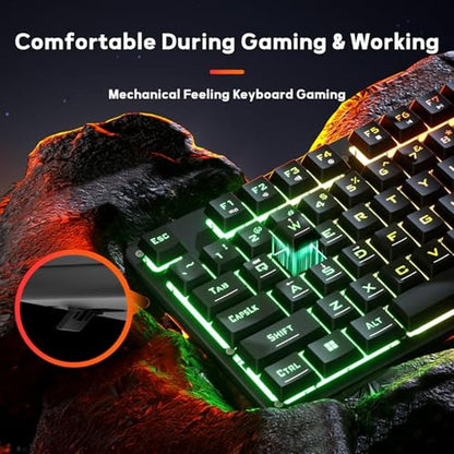 Gaming Keyboard Keys: Redragon K521 Upgrade Rainbow LED – Close-up Detail
