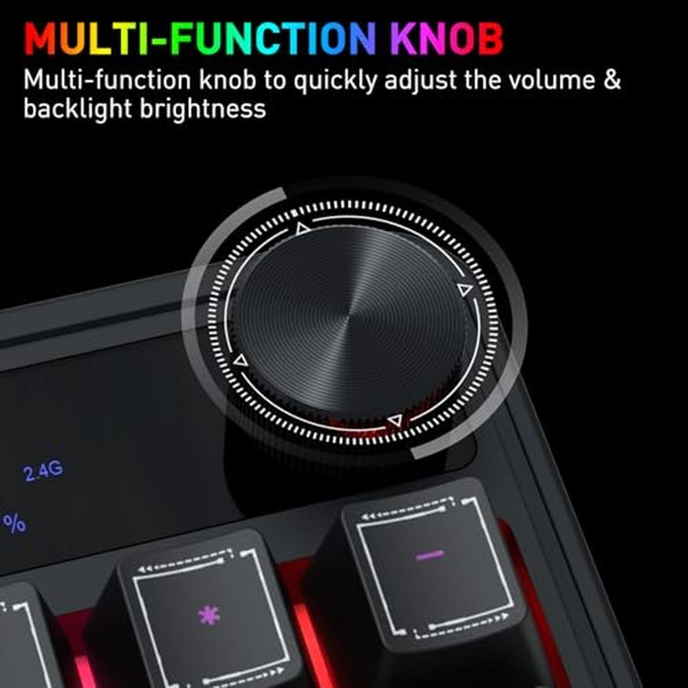 Gaming Keyboard: Redragon K526 PRO RGB Wireless Membrane – In Use