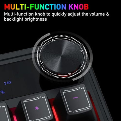 Gaming Keyboard: Redragon K526 PRO RGB Wireless Membrane – In Use