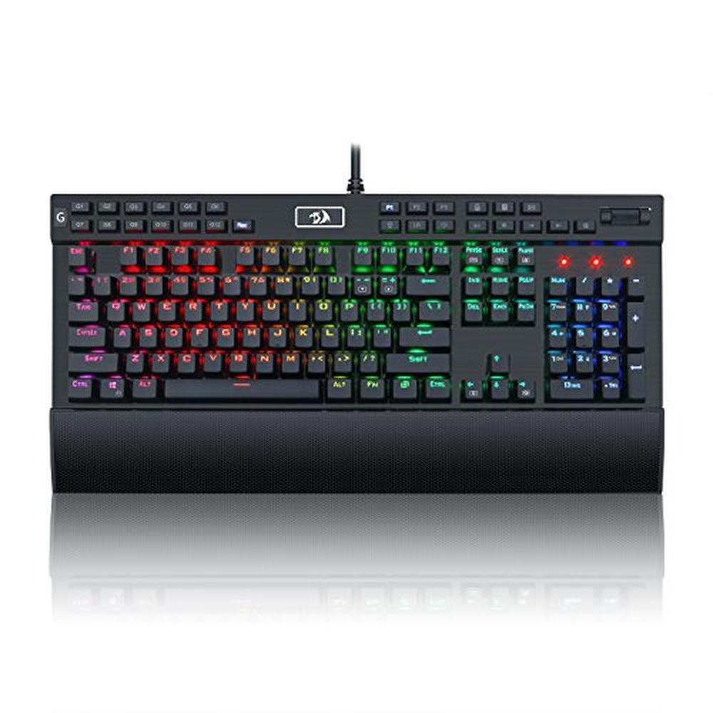 Keyboard Keys: Redragon K550 RGB Gaming Keyboard 104 Keys + – Front View
