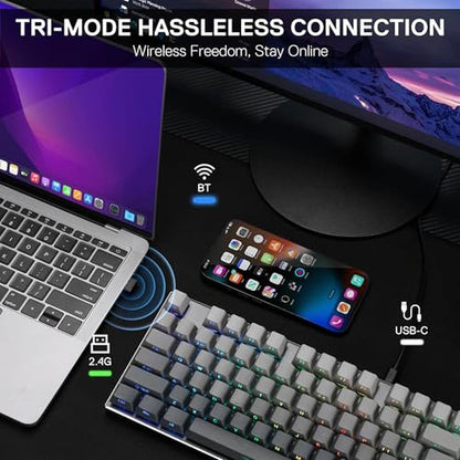 RGB Keyboard: Redragon K556 PRO 104 Keys Wireless Gaming – Close-up Detail