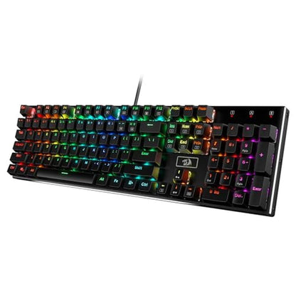 Mechanical Keyboard: Redragon K556 RGB LED Backlit Wired – Front View