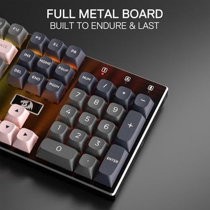 Gaming Keyboard: Redragon K556 SE Wired Mechanical Keyboard – Close-up Detail