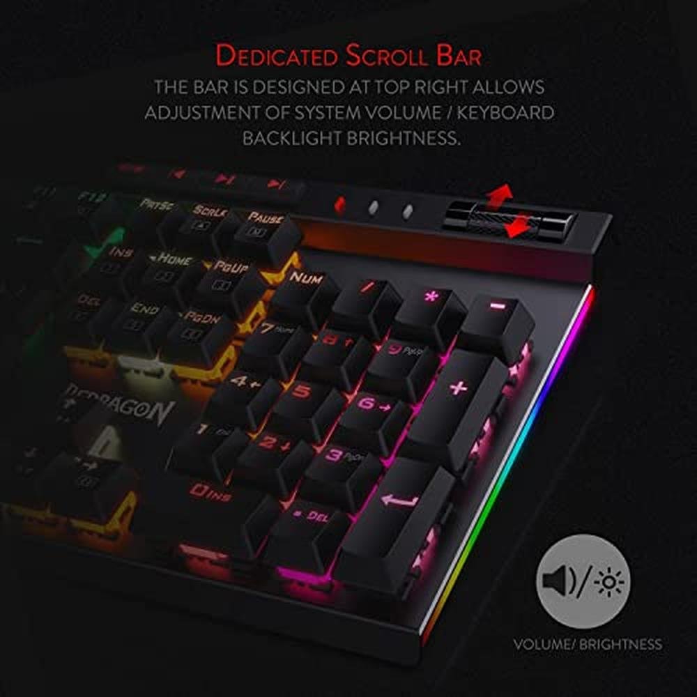 Macro Redragon Keyboard: Redragon K580 VATA RGB LED Backlit – In Use