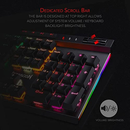 Macro Redragon Keyboard: Redragon K580 VATA RGB LED Backlit – In Use