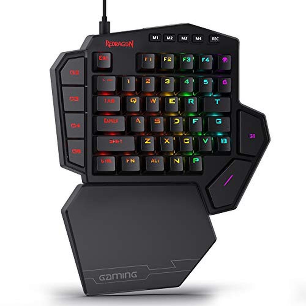 Gaming Keys: Redragon K585 Diti Wired One-Handed RGB – Front View