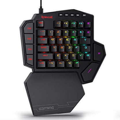 Gaming Keys: Redragon K585 Diti Wired One-Handed RGB – Front View