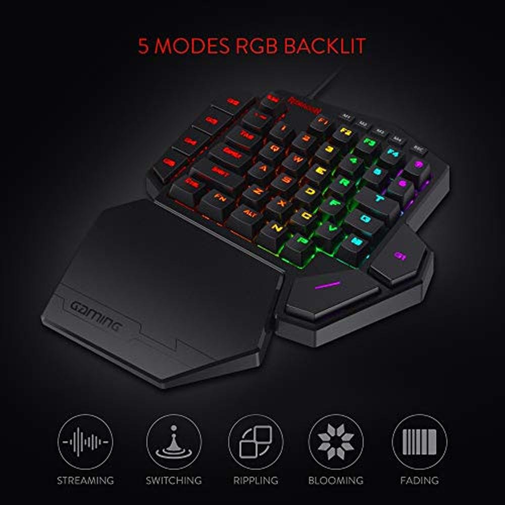 Gaming Keys: Redragon K585 Diti Wired One-Handed RGB – Side View