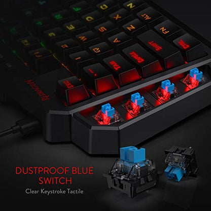 Gaming Keys: Redragon K585 Diti Wired One-Handed RGB – In Use