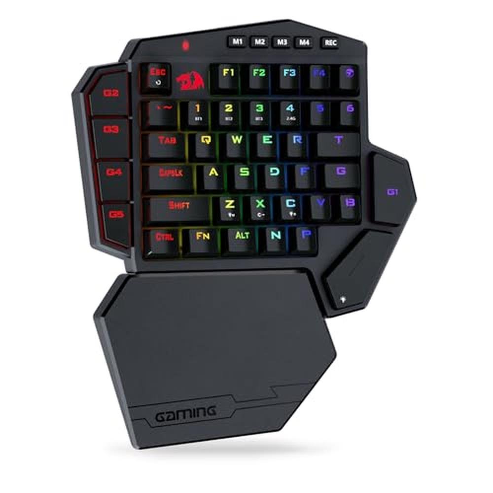 Keys Redragon: Redragon K585 PRO Wireless One-Handed – Front View