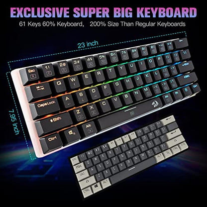 Gaming Keyboard: Redragon K605 Alien Giant Mechanical – Side View