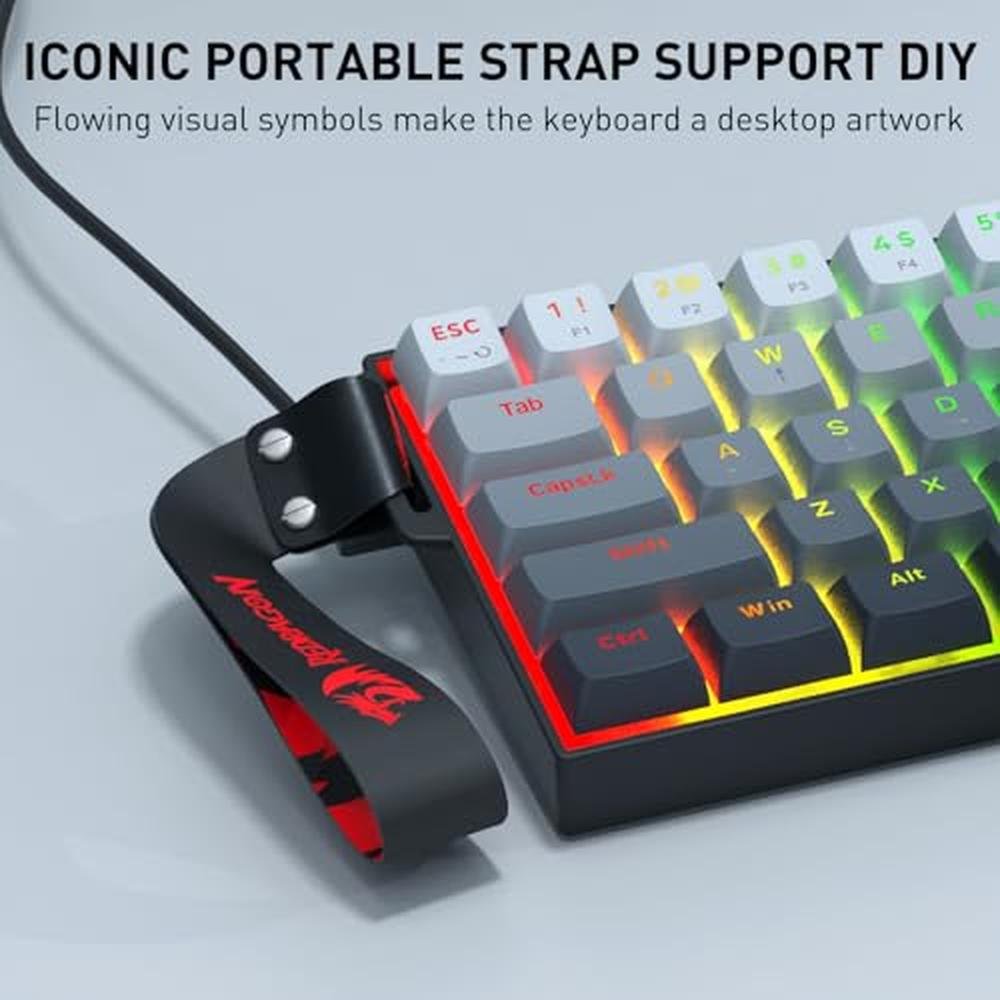 Gaming Keyboard: Redragon K617 HE Rapid Trigger 60% 61 Keys – In Use