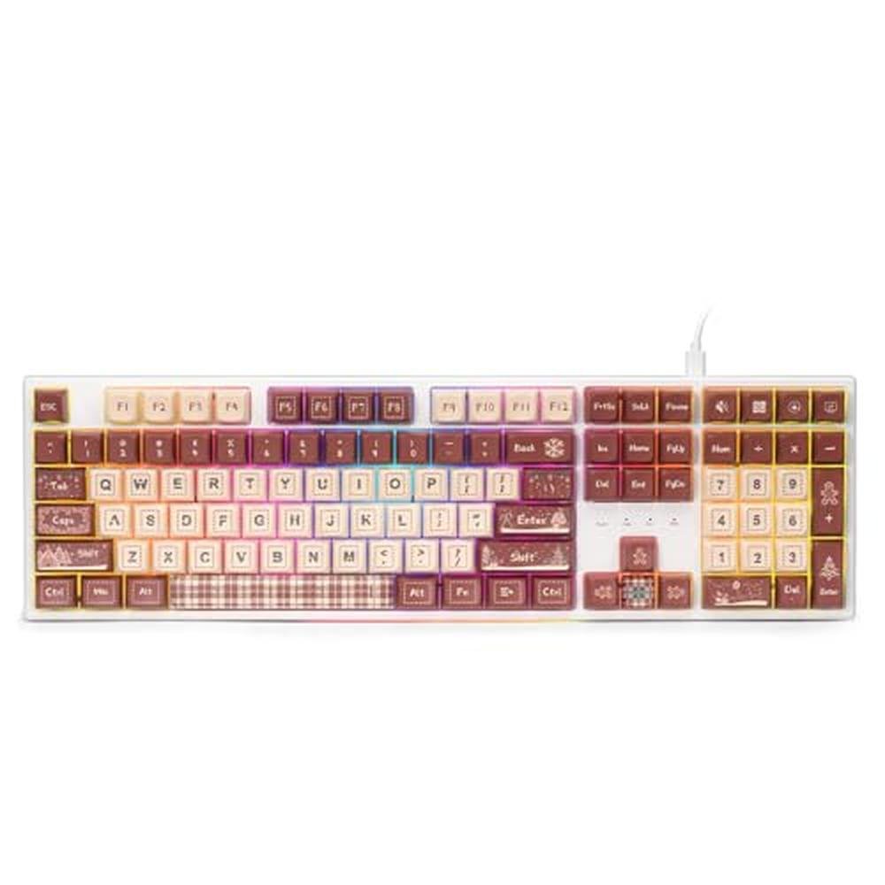 Keyboard Redragon: Redragon K668 Xmas Wired Gasket RGB – Front View