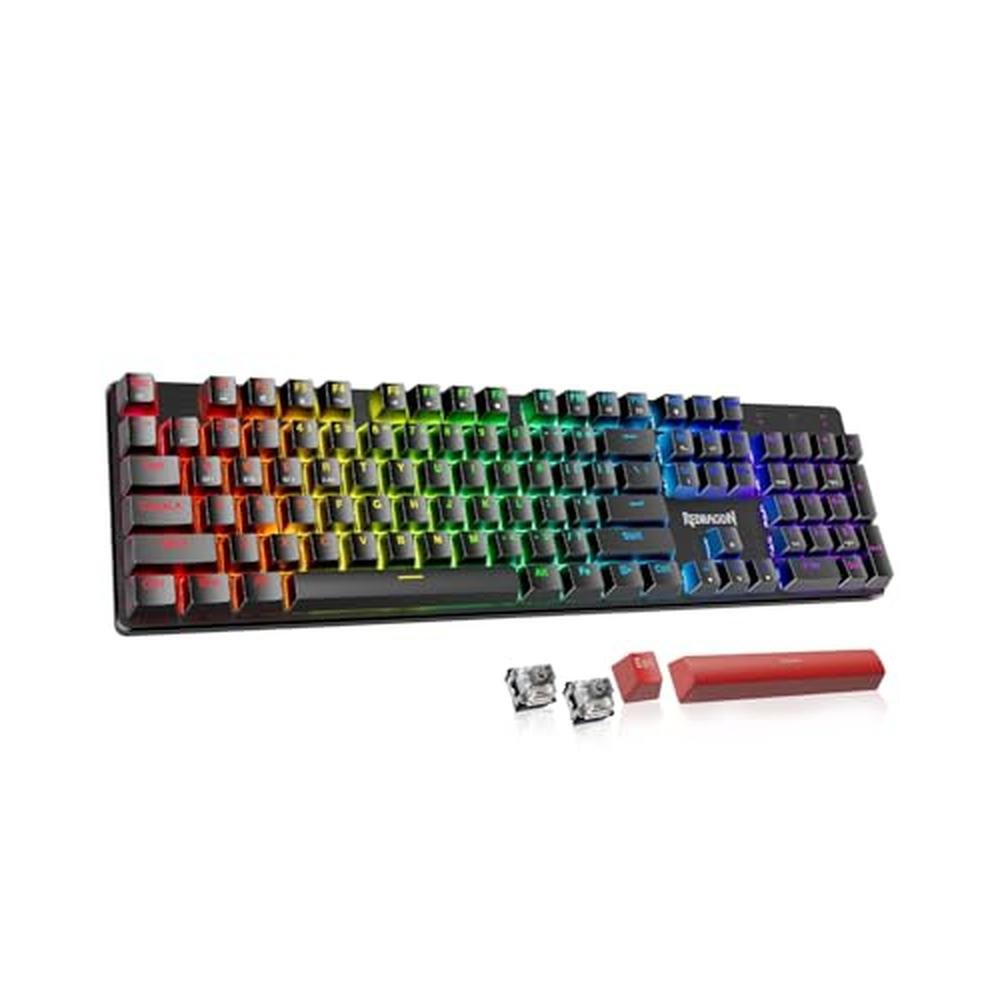 Gaming Keyboard: Redragon K671KS Wireless Mechanical – Front View