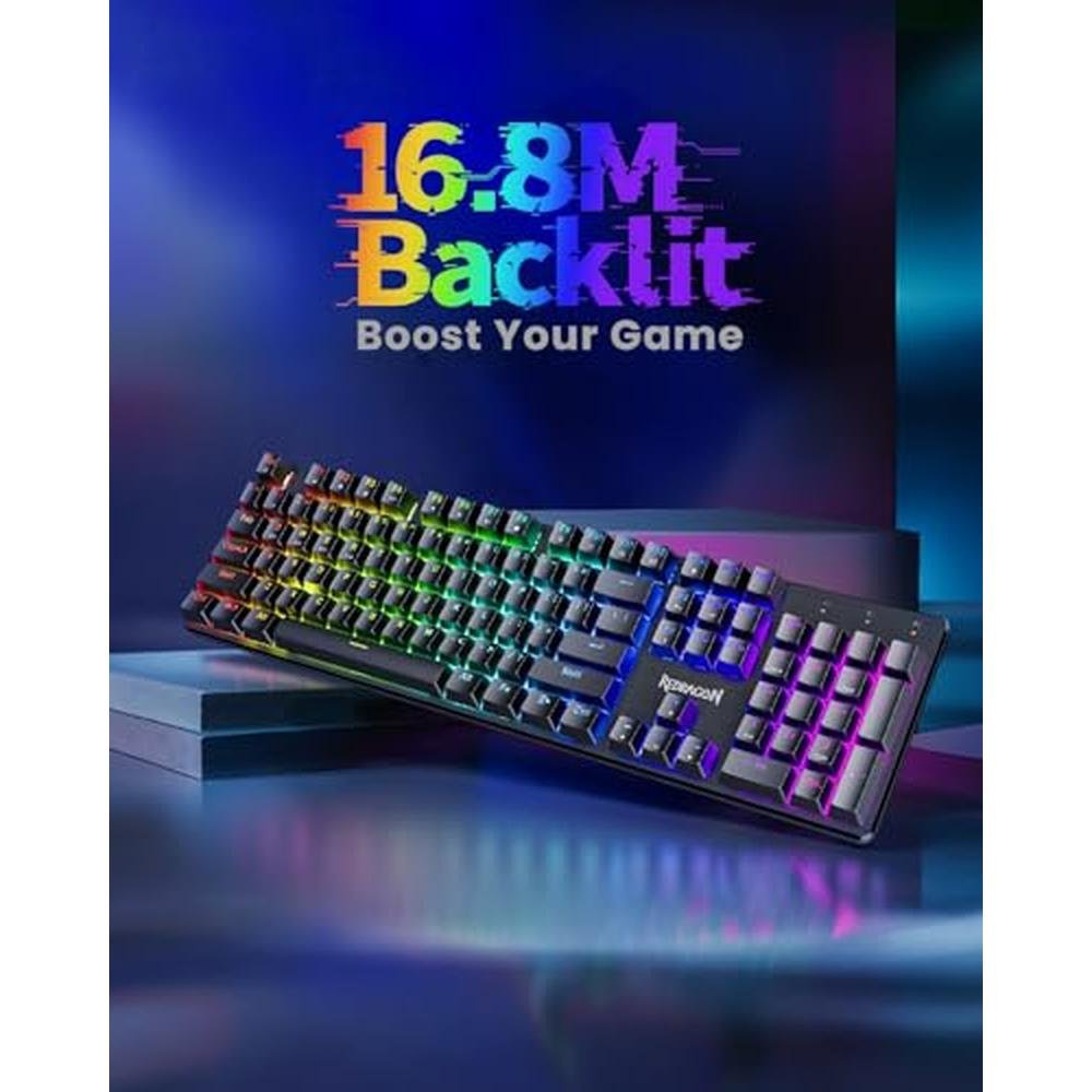 Gaming Keyboard: Redragon K671KS Wireless Mechanical – In Use