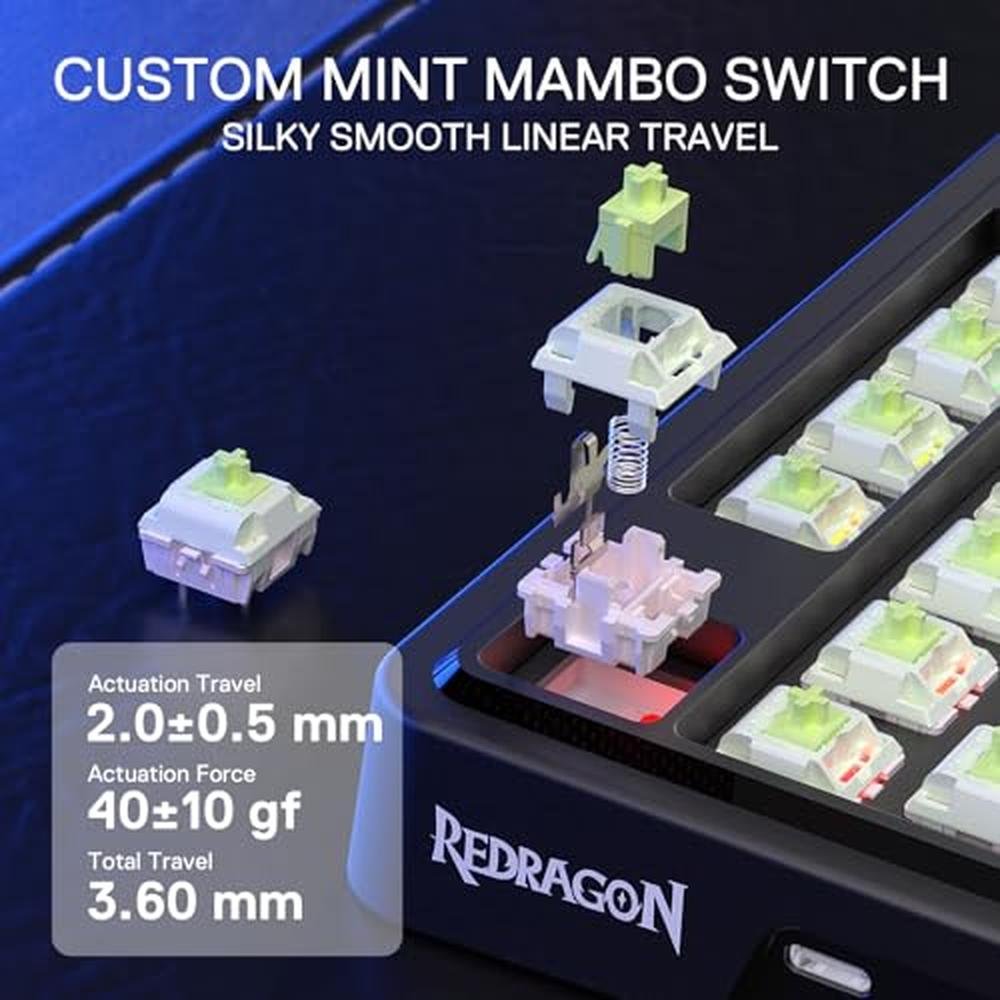 Redragon K673 GB 75 Wireless Gasket RGB Gaming Keyboard – Packaging