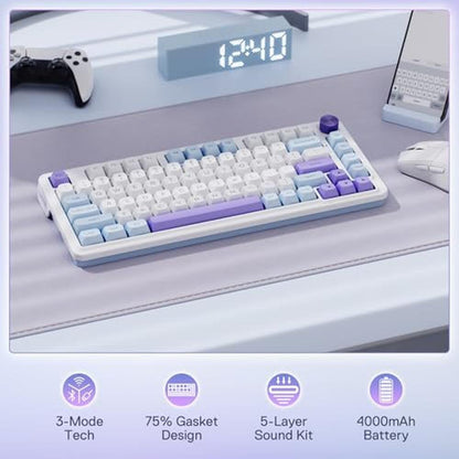 Gaming Keyboard Redragon K673 MAX 75% Wireless Gasket RGB – Side View