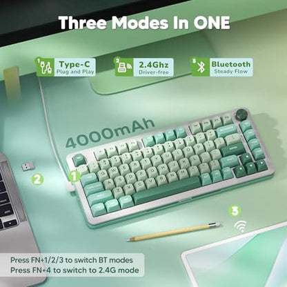 Keyboard Redragon K681: Wireless Mechanical Gaming Keyboard – In Use