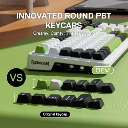 Redragon K686 Pro 98 Keys Wireless Gasket RGB Gaming – In Use
