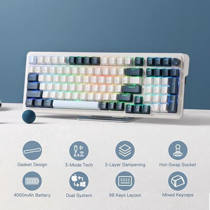 Gaming Keyboard Redragon: Redragon K686 PRO 98 Keys – Side View