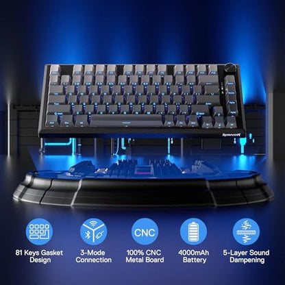 CNC Keyboard: Redragon K687 PRO Wireless Mechanical Keyboard – Side View