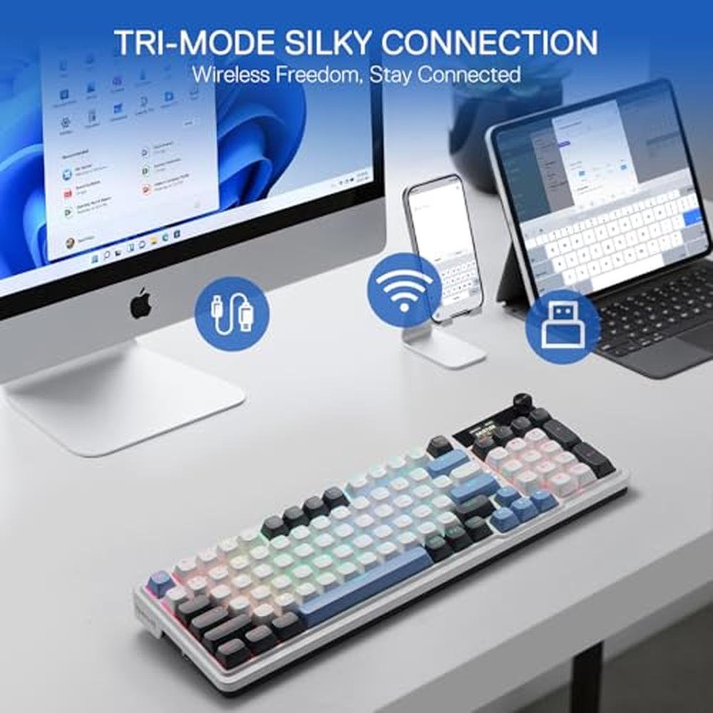 Gaming Keyboard: Redragon K719 Wireless Gasket Mechanical – Close-up Detail