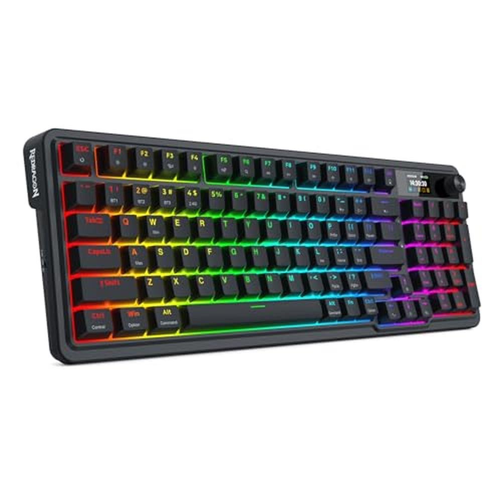 Gaming Keyboard: Redragon K719 Wireless Gasket Mechanical – Side View