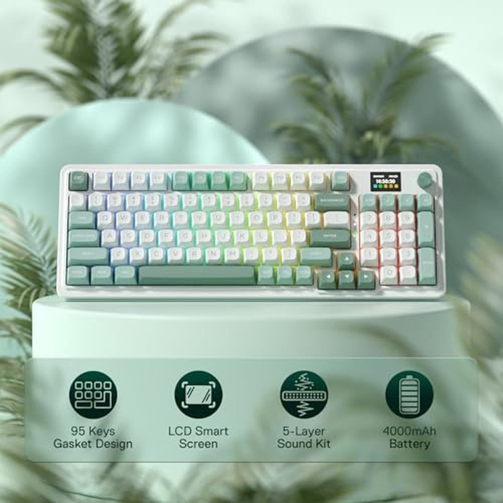 Gaming Keyboard: Redragon K719 Wireless Gasket Mechanical – Side View