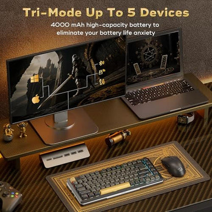 Redragon K738 Wireless Mechanical Keyboard – In Use
