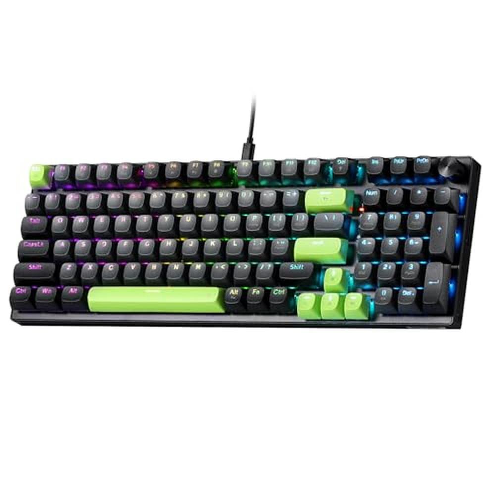 Gaming Keyboard: Redragon K740 98 Keys Wired RGB – Front View
